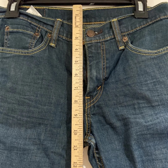 Levi's Mens Black 511 Dark Wash Casual Denim Straight Leg Jeans Size 27x27 (7) - Picture 5 of 13